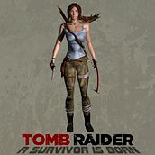 Lara Croft ( Tomb Raider ). 3D, and Design project by Estela Villa - 03.22.2013