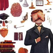 The Tools of a Consultant Detective. Traditional illustration project by David Fernández Huerta - 04.02.2013