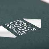Friday Cool Sessions Logo & Poster. Advertising, and Design project by Víctor Rodrigo Ruiz - 04.07.2013