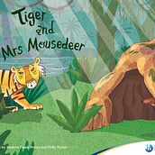 Tiger and the Mousedeer. Traditional illustration project by Malena y Esther - 04.08.2013
