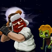 Zombie Game. Traditional illustration, and Motion Graphics project by Alejandro Álvarez Martínez - 04.16.2013