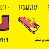 las 4 estaciones. Design, and Traditional illustration project by mònica ramoneda aiguadé - 04.17.2013