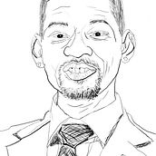 Caricatura Will Smith. Traditional illustration, and Design project by María Yuste - 05.01.2013