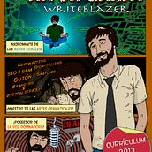 WriteBlazer. Advertising, and Traditional illustration project by Aitor Zaius - 05.22.2013