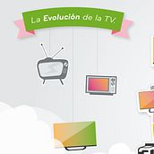 Infografia Evolucion TV. Traditional illustration, Design, and Motion Graphics project by Rosario Margaita Di Giuseppe Versluys - 05.28.2013