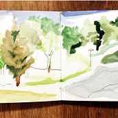 Aujourd'hui. Traditional illustration project by Joana Valls - 06.07.2013