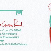 Amparo Cervera (business card). Un projet de Illustration traditionnelle de paulapé - 10.06.2013