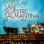 Cartel XXX Vuelta Popular San Silvestre Salmantina. Un proyecto de Publicidad e Ilustración tradicional de Adrián Izquierdo - 11.06.2013