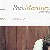 Web Paco Martínez Fotografía. Un proyecto de Programación, Diseño e Informática de Juan Manuel Lora - 13.06.2013