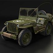 Willys MB US Army Jeep. Advertising, and 3D project by Manuel Florensa - 02.19.2014