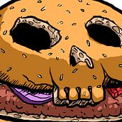 Killer burger Ein Projekt aus dem Bereich Traditionelle Illustration und Design von mtejedo - 06.07.2013
