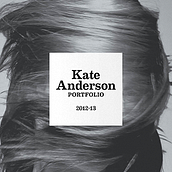 Kate Anderson's Portfolio. Design project by Julià Roig Fernandez - 07.16.2013