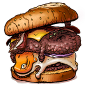 Burger Ein Projekt aus dem Bereich Design und Traditionelle Illustration von mtejedo - 22.07.2013