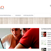 Web para Grado en la Universidad de Vigo. Un projet de Design  de Lúa Louro - 23.07.2013