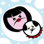 ME & MESSIE PANCH . Traditional illustration project by Sandra Romero - 07.25.2013
