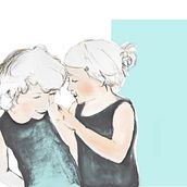 abrazos, risas, juegos y un beso. Un proyecto de Ilustración tradicional de Elisa Bernat - 29.07.2013