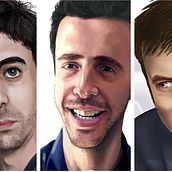 Caricaturas. Traditional illustration project by Carlos Aranda /kafreman/ - 08.10.2013