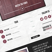 L.A.  the band. Design, and UX / UI project by Webea Estudio - 08.13.2013