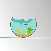 Fish bowl. Advertising, Film, Video, TV, Design, Traditional illustration, and Motion Graphics project by Irati Aguirre - 08.14.2013