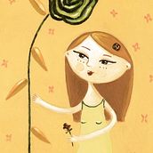 Minue y la gran rosa verde. Un progetto di Illustrazione tradizionale di Noemí Martínez Padial - 20.08.2013