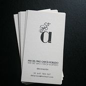 Business Card Ana del Pino Decoración. Design, and Traditional illustration project by olaia parís arrotza - 08.28.2013