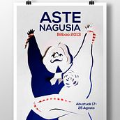 Cartel Aste Nagusia 2013. Un progetto di Design, Fotografia e Illustrazione tradizionale di Iris Blanco Alsina - 14.10.2013