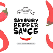 Savoury Pepper Souce . Design & Ilustrație tradițională de Ana Romero - 11.05.2013