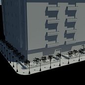 Edificio en Autocad - Mental Ray. Un proyecto de Diseño y 3D de Francisco Luque Romano - 07.11.2013