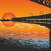 Muelle del tinto. Traditional illustration project by Luis Javier Cano Benítez - 11.11.2013