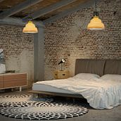 Industrial bedroom. Design, and 3D project by David Palomino Bautista - 11.25.2013