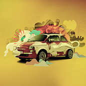 Fiat &IdeaFixa. Design, and Traditional illustration project by Elvis Benício - 11.25.2013