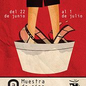9 Muestra de Cine de Lavapiés. Design, and Traditional illustration project by Iago Berro - 11.26.2013