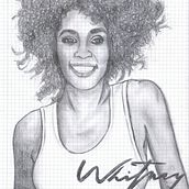 Whitney Houston. Un proyecto de Ilustración tradicional de Maria Martinez - 03.12.2013