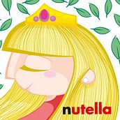 Sticker personalizado para Nutella. Un progetto di Design e Illustrazione tradizionale di Iván Villarrubia - 06.12.2013