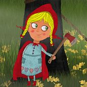 Little Red Riding Hood. Een project van Ontwerp, Traditionele illustratie y Reclame van Sergio G. Sanz - 27.12.2013