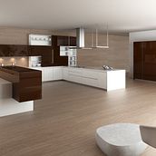 Cocinas 3D Chocolate. 3D, Interior Architecture, Interior Design, Furniture Design, and Making project by Elena Cobos - 01.29.2012