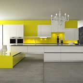 Cocina 3D. 3D, Interior Architecture, Interior Design, Furniture Design, and Making project by Elena Cobos - 01.29.2014