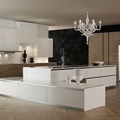 cocina 3D. 3D, Interior Architecture, Interior Design, Furniture Design, and Making project by Elena Cobos - 01.29.2014