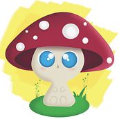 Baby Mushroom . Animation, Character Design, and Traditional illustration project by Trixie V - 02.11.2014