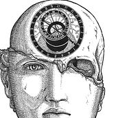 Internal Clock - Artwork. Traditional illustration, Music, and Packaging project by Ana Marín - 02.11.2014