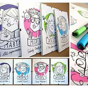 RETRATOONS Caricaturas personalizadas 100% a mano o digitales. Un proyecto de Diseño de personajes, Ilustración tradicional, Pintura y Artesanía de Julia Salinas - 08.02.2014