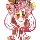 Marie Claire: Drama Queens. Editorial Design, and Traditional illustration project by lara costafreda - 02.17.2014
