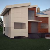 Vivienda Unifamiliar Culleredo. Un proyecto de 3D, Arquitectura, Diseño, Diseño gráfico, Fotografía y Paisajismo de Carlos Pérez - 09.11.2013