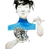 Corazón Azul. Un proyecto de Ilustración tradicional de MarrotoArt - 21.02.2014