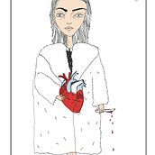 my erudite pussy . Traditional illustration project by Clara Santos - 02.23.2014