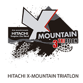 Logo Hitachi X-MOUNTAIN DUATLON-TRIATLON. Br, ing & Identit project by Jose Balaguer Aledon - 01.21.2014