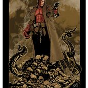 Hellboy. Un projet de Conception de personnages de Gabriel Medina Maestre - 25.10.2013