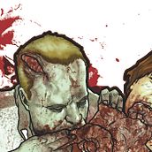 ZOMBIE EATING. Un projet de Illustration traditionnelle de Gabriel Medina Maestre - 25.02.2014