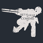 Metal Gear T-shirts. Product Design, Graphic Design, and Traditional illustration project by Ari Óscar Martínez Jiménez - 03.03.2014