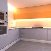 Projecte Cuina | Tiana | Infografia 3D. Un projet de 3D, Animation, Architecture d'intérieur, Conseil créatif, Design , Conception d'éclairage, Design d'intérieur, Design, Fabrication de mobilier, Photographie, Multimédia , et Publicité de 17300 - 06.03.2014
